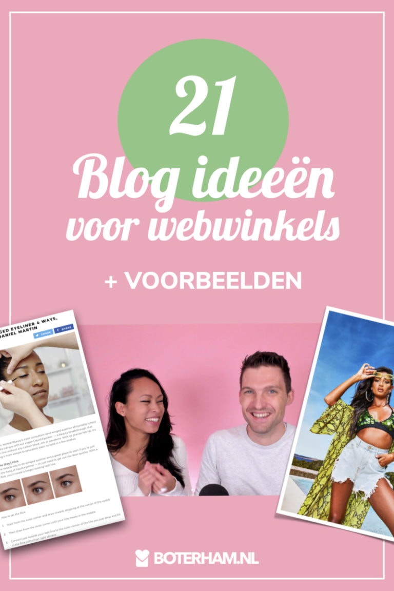 21 Blog ideeen voor webwinkels met voorbeelden Pinterest pin