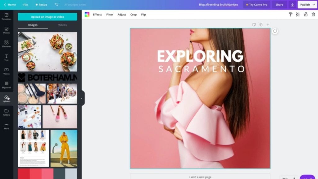 7 canva eigen afbeelding uploaden