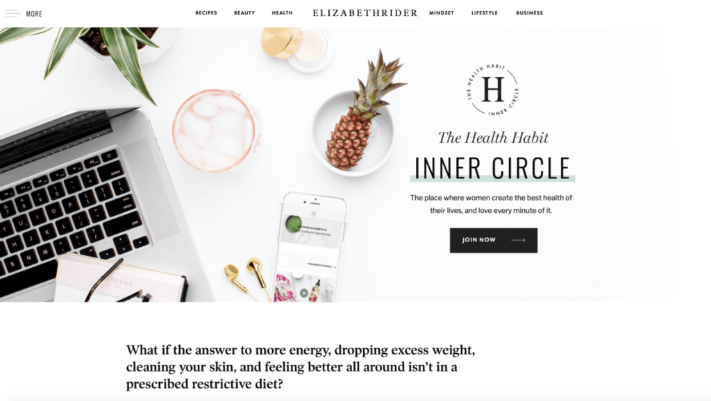 Elizabeth Rider - homepage Inner Circle