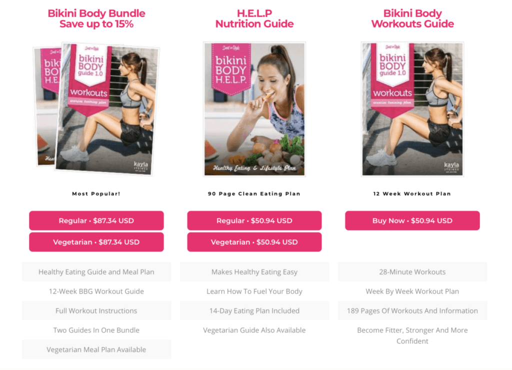 Kayla Itsines - ebooks