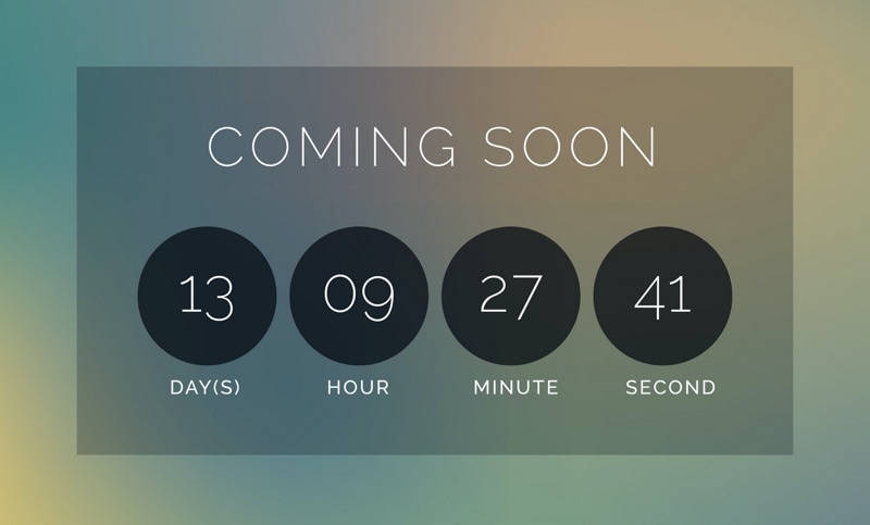 countdown timer klok