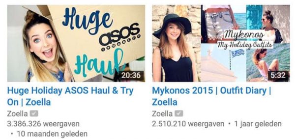 zoella influencer marketing online voorbeeld