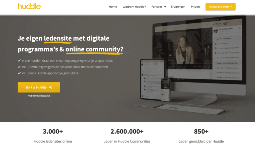 online leerplatform Huddle