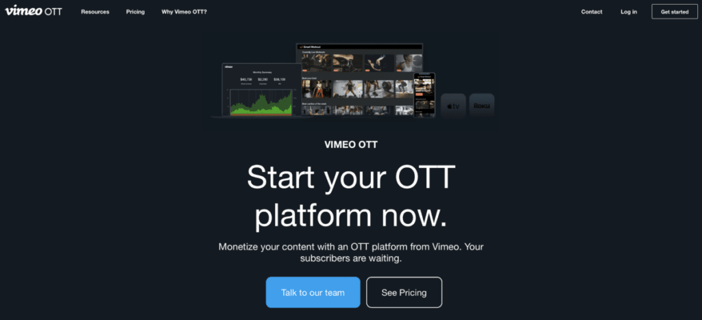 online video ott platform Vimeo OTT