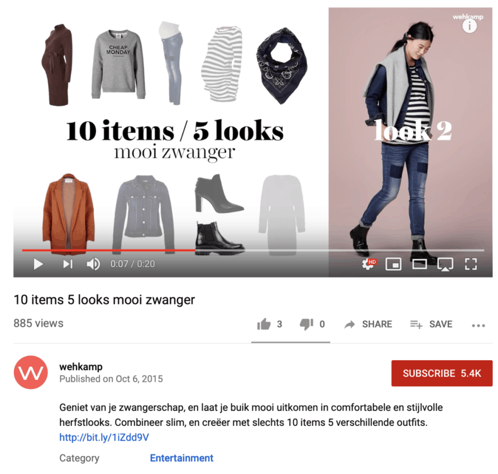 wehkamp kleding fitting video